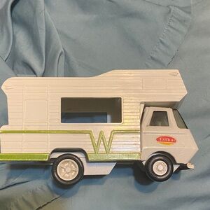 1970s Tonka White and Green Camper Van